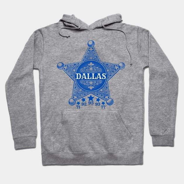 Dallas Cowboys Football - NFL Super Bowl Heritage Hoodie by J_Joseph_Designs